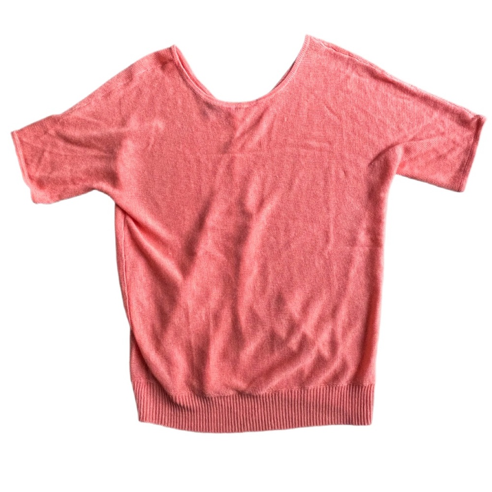 Talbots Coral Short Sleeve Knit Sweater | Size M | Lightweight